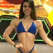 Teen muscle girl Fitness girl Karolina